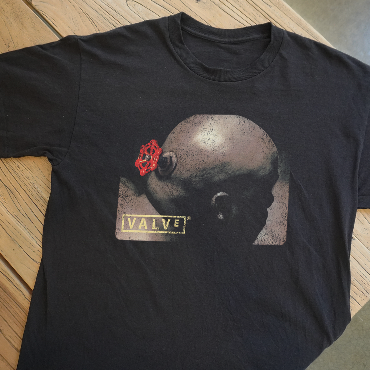 Mr. Valve' Washed Black Promo T-Shirt product image 1