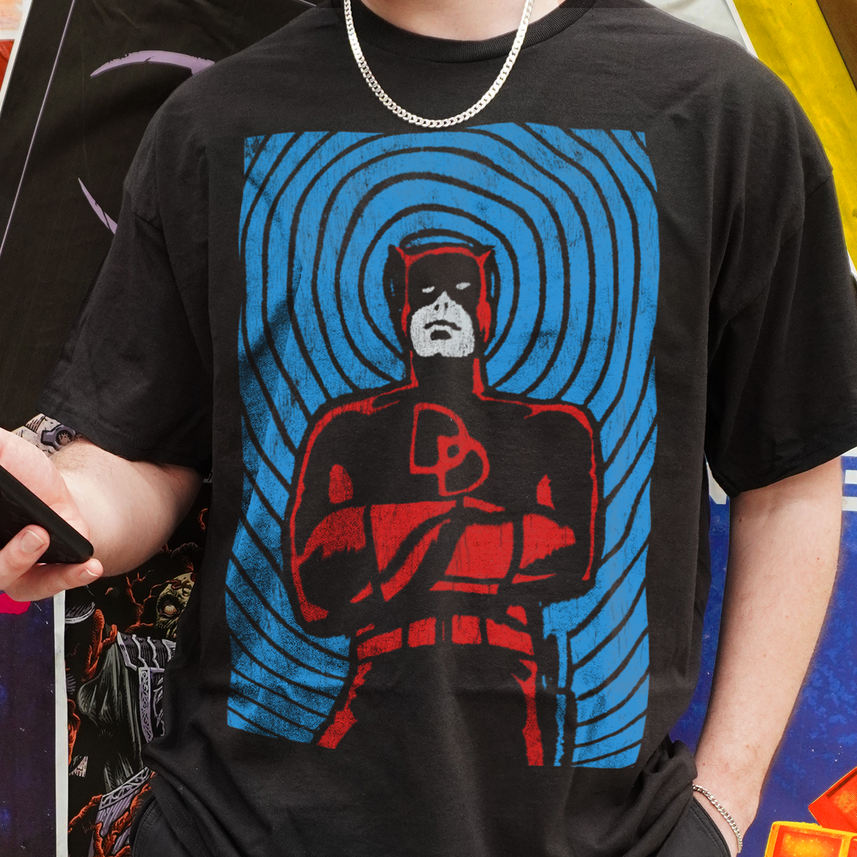 Matt Murdoc 'Devil Sense' Vintage Black T-Shirt product image 2