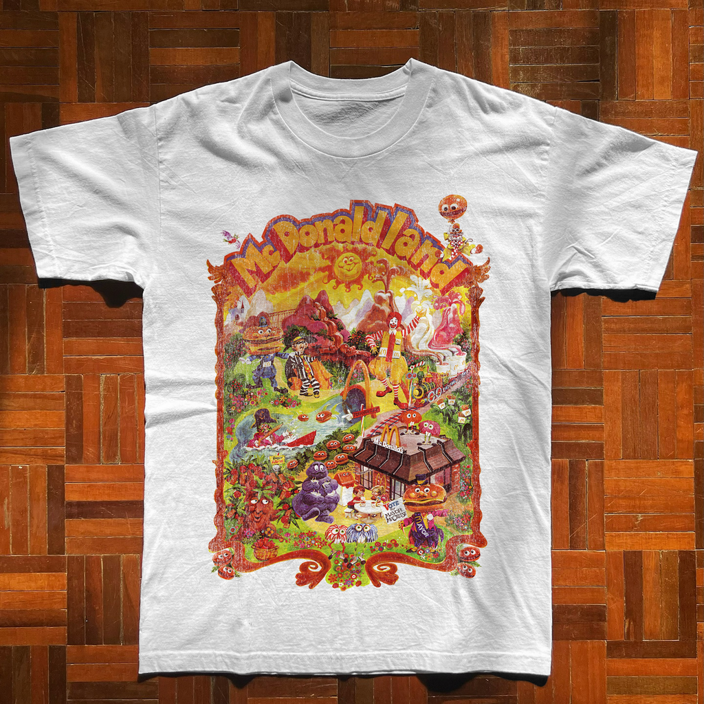 1980S 'Mcdonaldland' Vintage Washed White T-Shirt product image 1