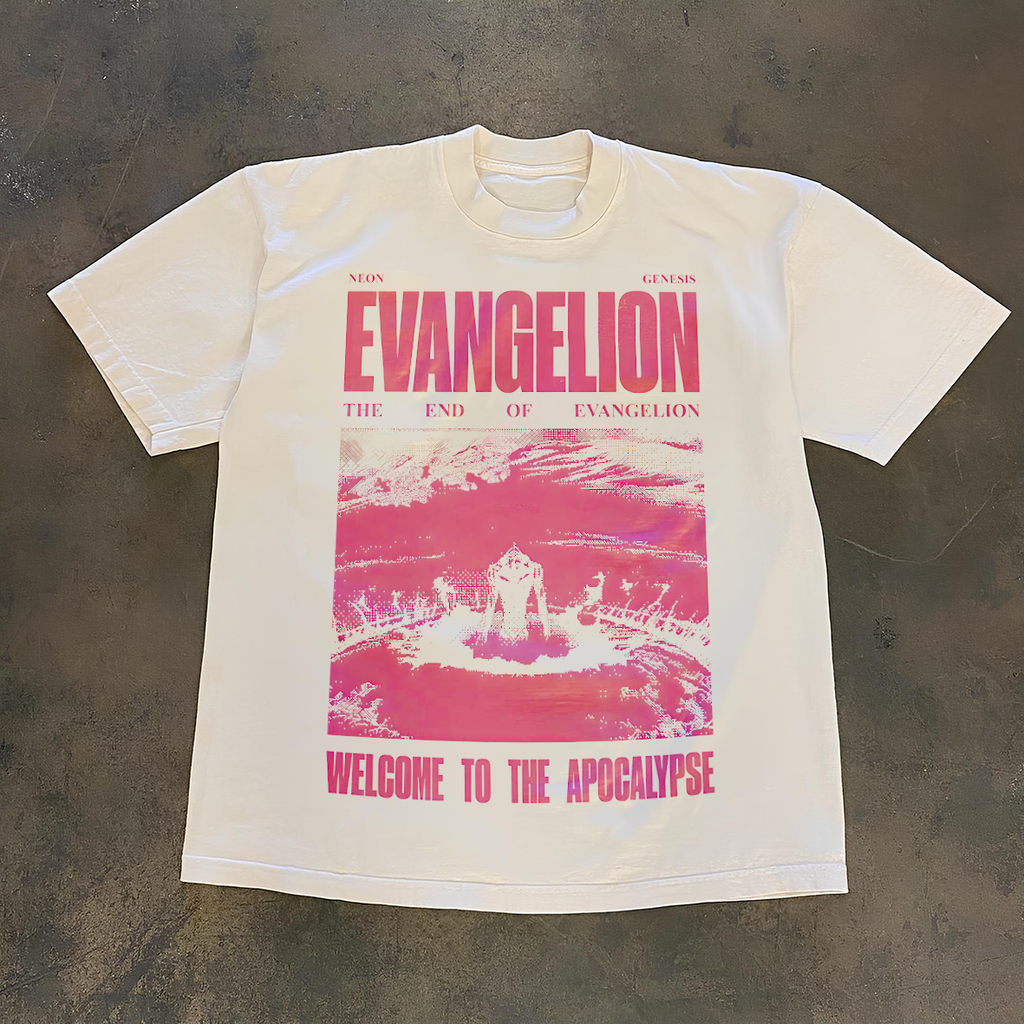 Evangelion Welcome To The Apocalypse White Tee product image 2