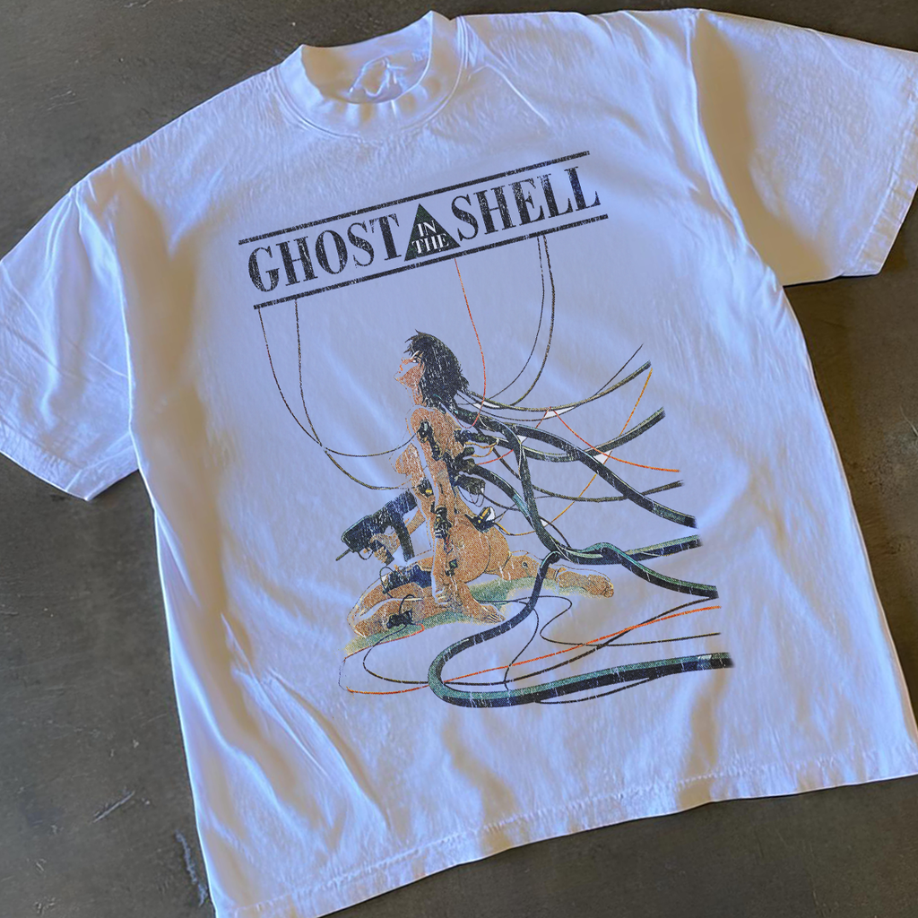 Ghost In The Shell Rare White T-Shirt product image 2
