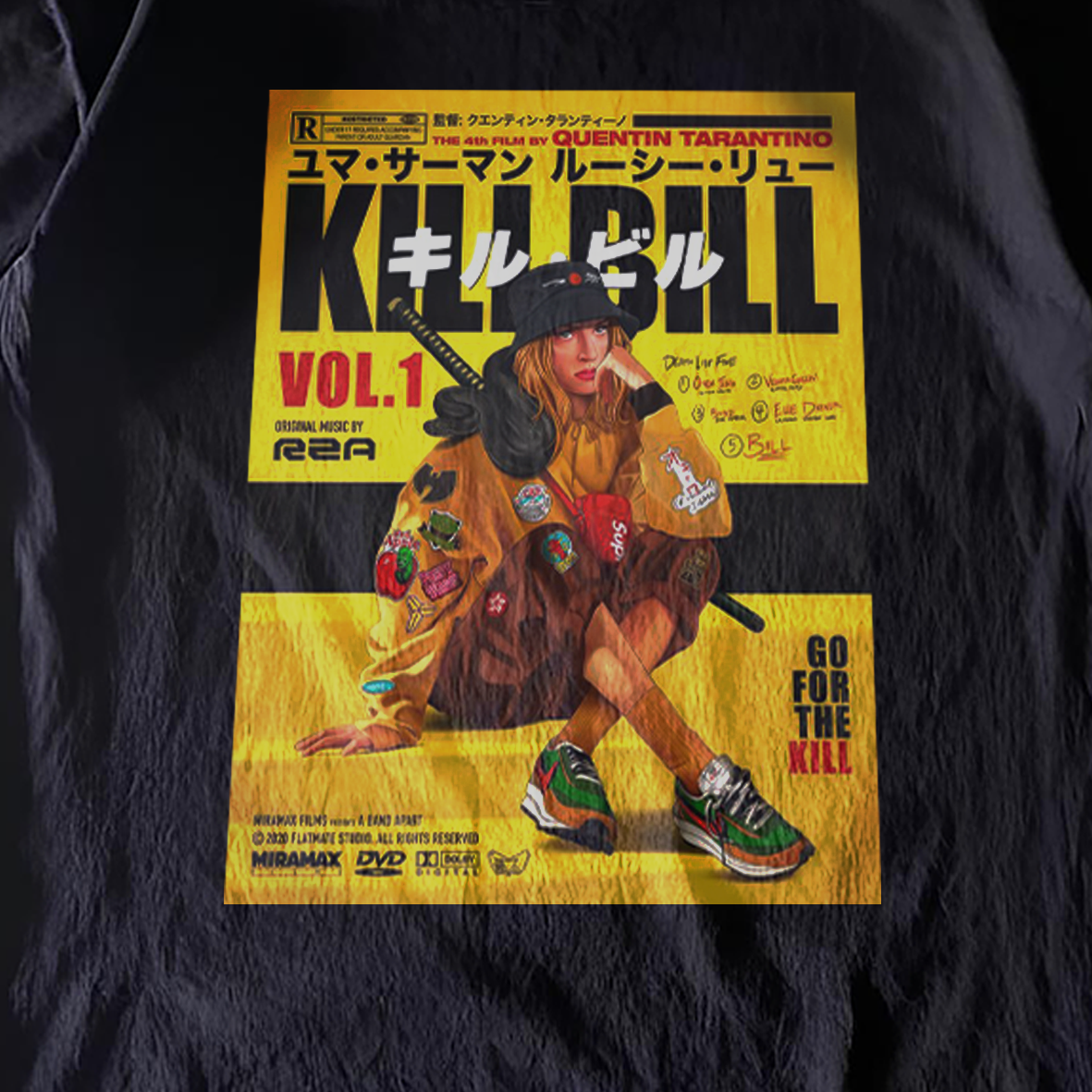 Kill Bill X Rza Premium Black T-Shirt product image 2
