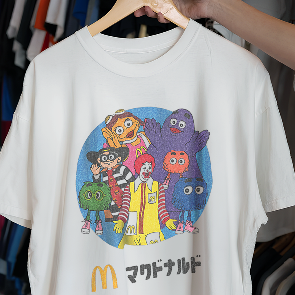 80'S Jpn Mcd0Nalds Promo Washed White T-Shirt product image 3