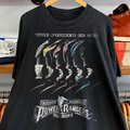 The Power Is On - Mmpr Movie Promo Washed Black T-Shirt product image 1