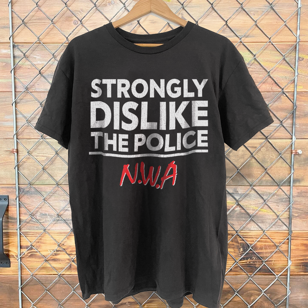 90'S Strongly Dislike The Police Rare N.W.A Washed T-Shirt product image 1