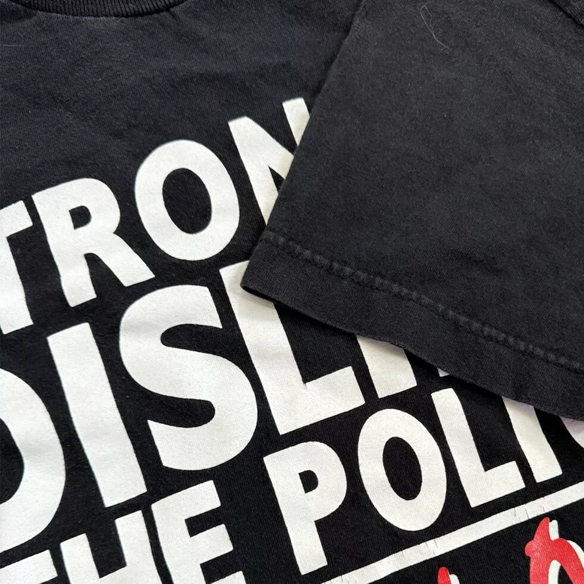 90'S Strongly Dislike The Police Rare N.W.A Washed T-Shirt product image 3