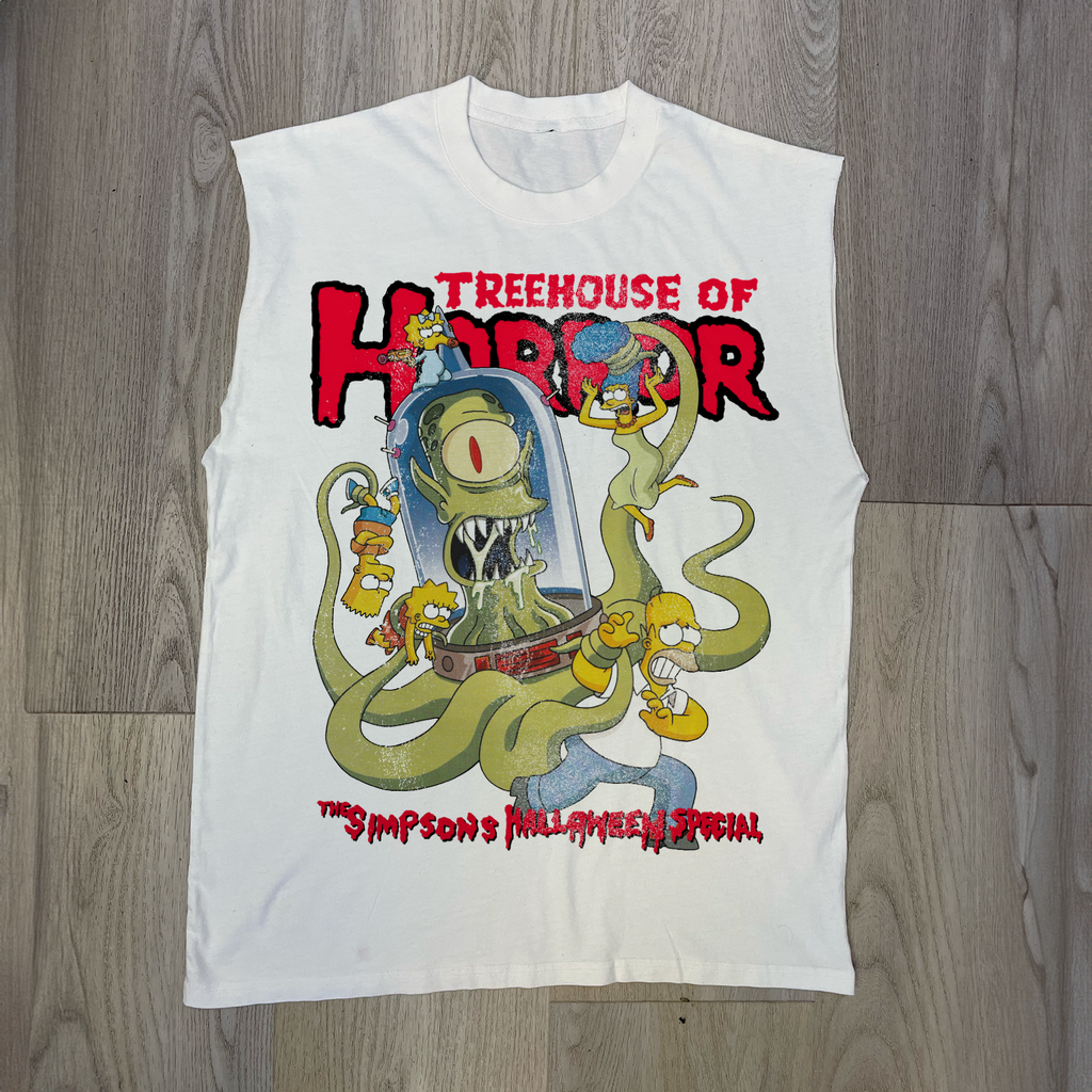 Tree House Of Terror' Cut-Off White Tee product image 1