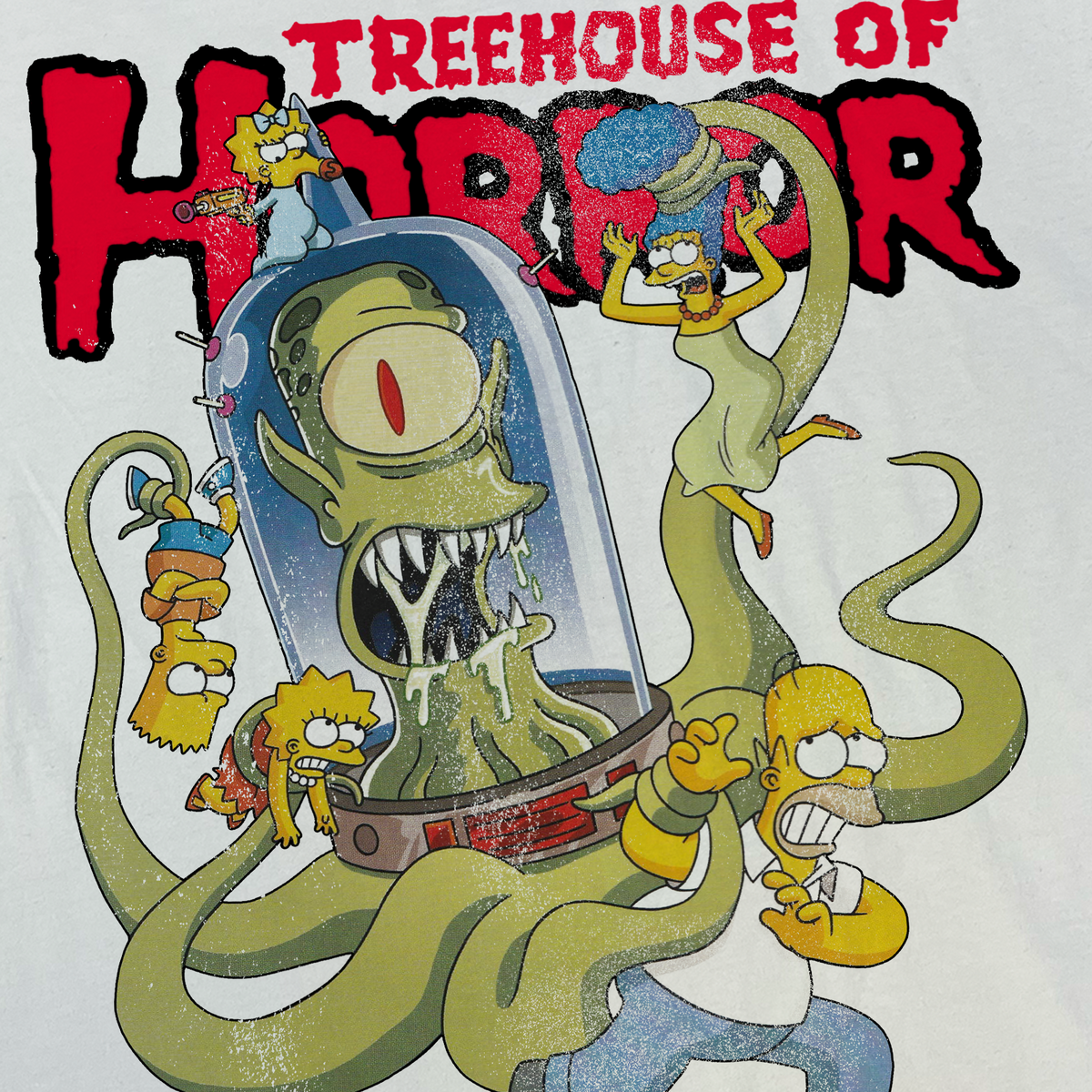 Tree House Of Terror' Cut-Off White Tee product image 2