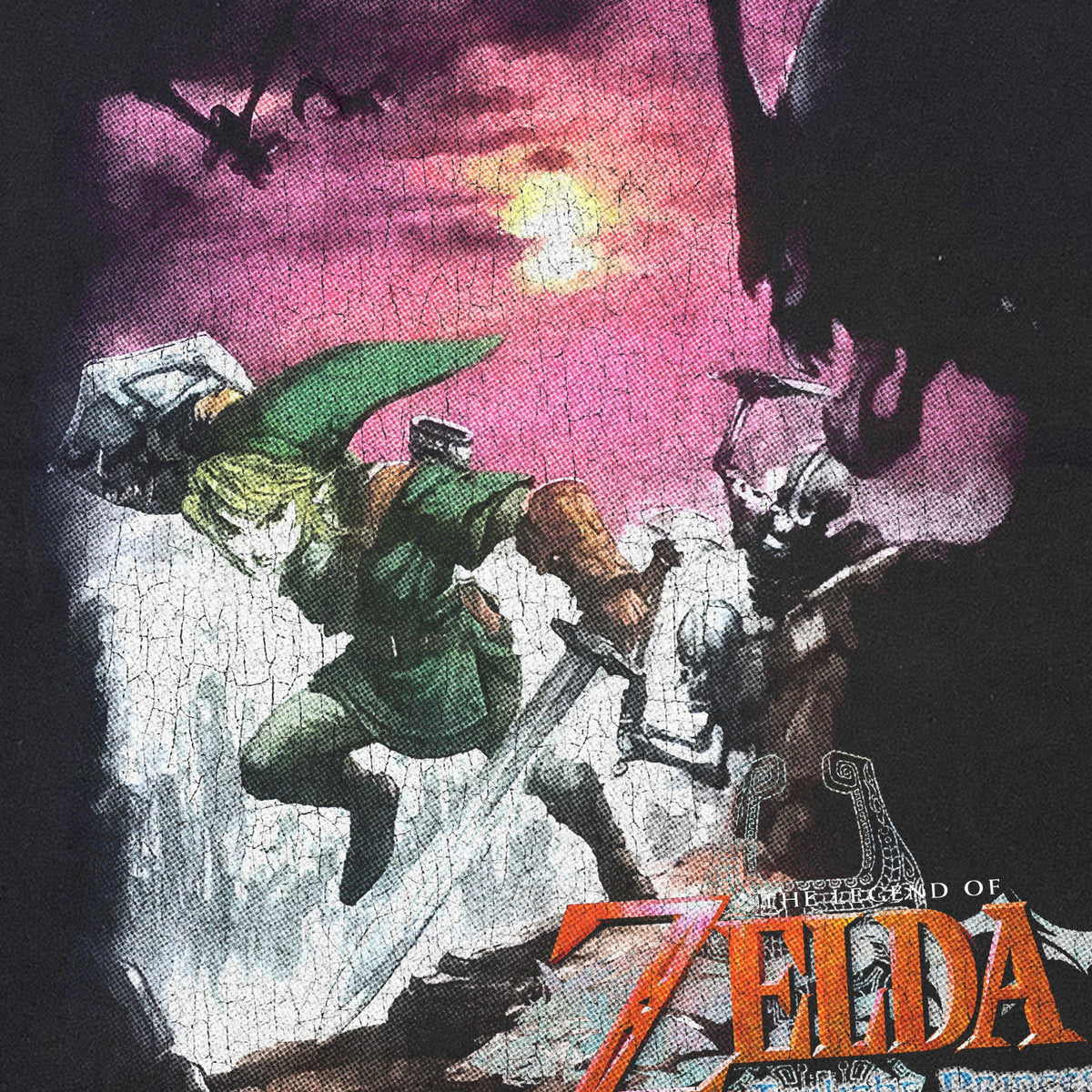 Zelda 'Twilight Princess' Cut-Off Black T-Shirt product image 2