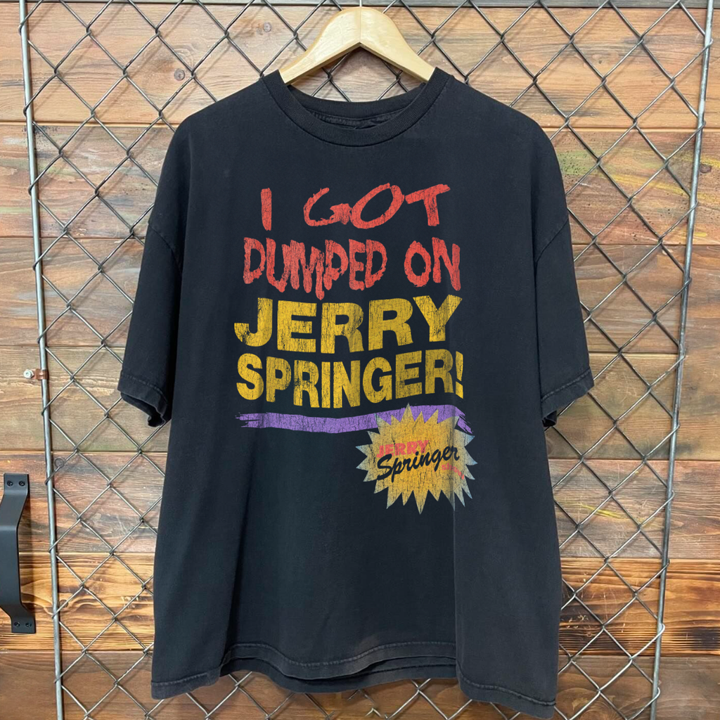 90'S I Got Dumped On Jerry Springer Washed Black T-Shirt product image 2