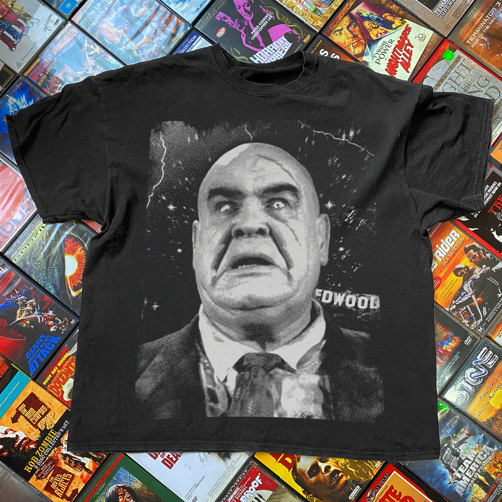 Plan 9 'Flying Saucers Over Hollywood' Washed Black T-Shirt product image 1