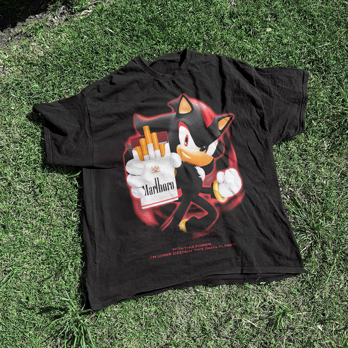 Shadow 'Marlboro Power' Vintage Black Tee product image 1