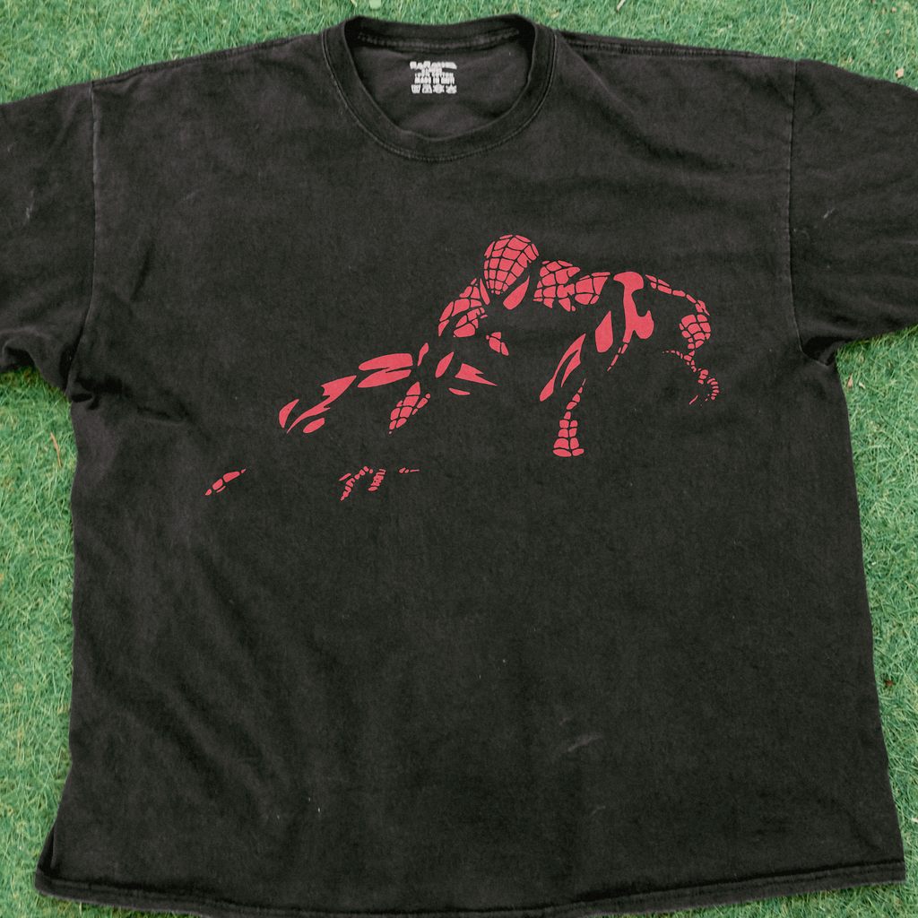 Spider 'Crouch' Man Vintage Washed Black Tee product image 2