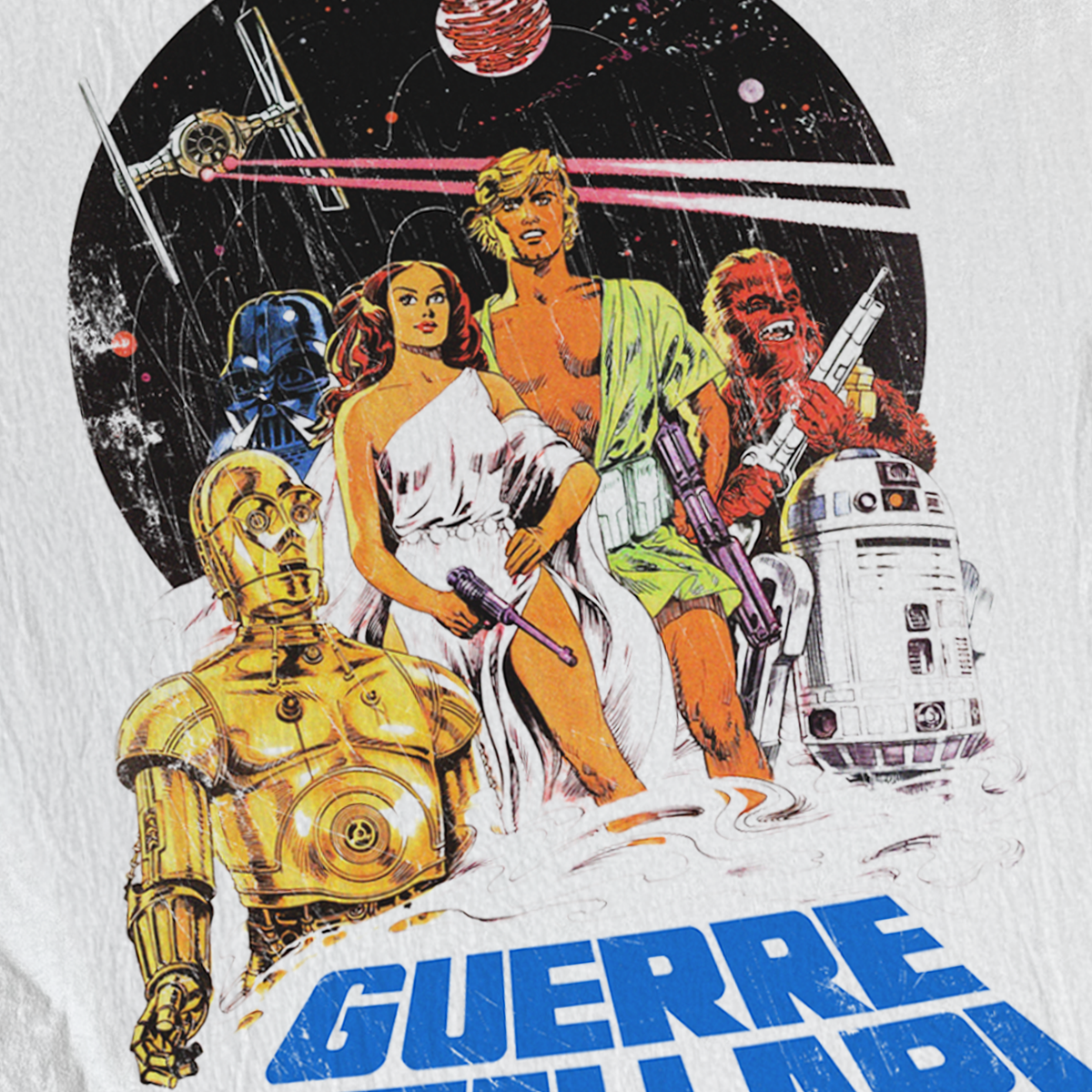 1977 'Star Wars' Italian Promo White T-Shirt product image 2