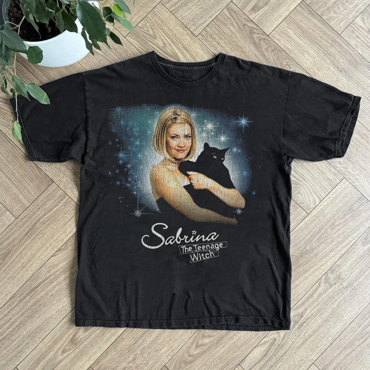 Sabrina 'Teenage Witch' Promo Black T-Shirt product image 1