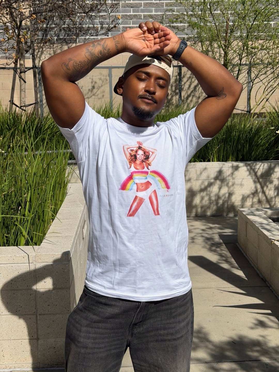 1999 'Mariah' Rainbow Classic White Tee product image 1