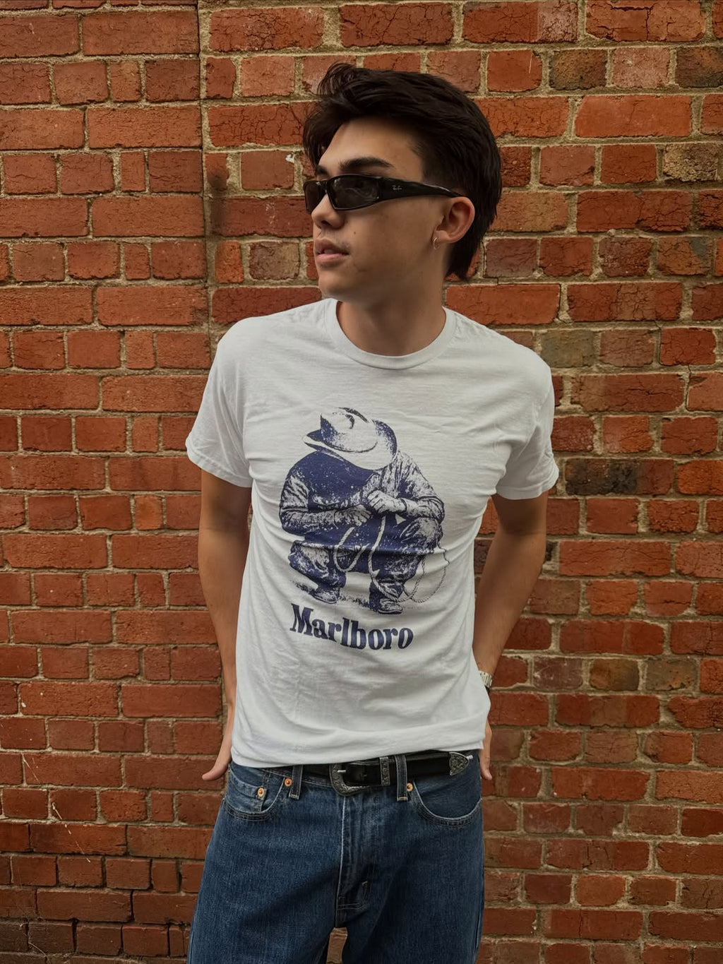 'Rustler' Vintage White T-shirt product image 1