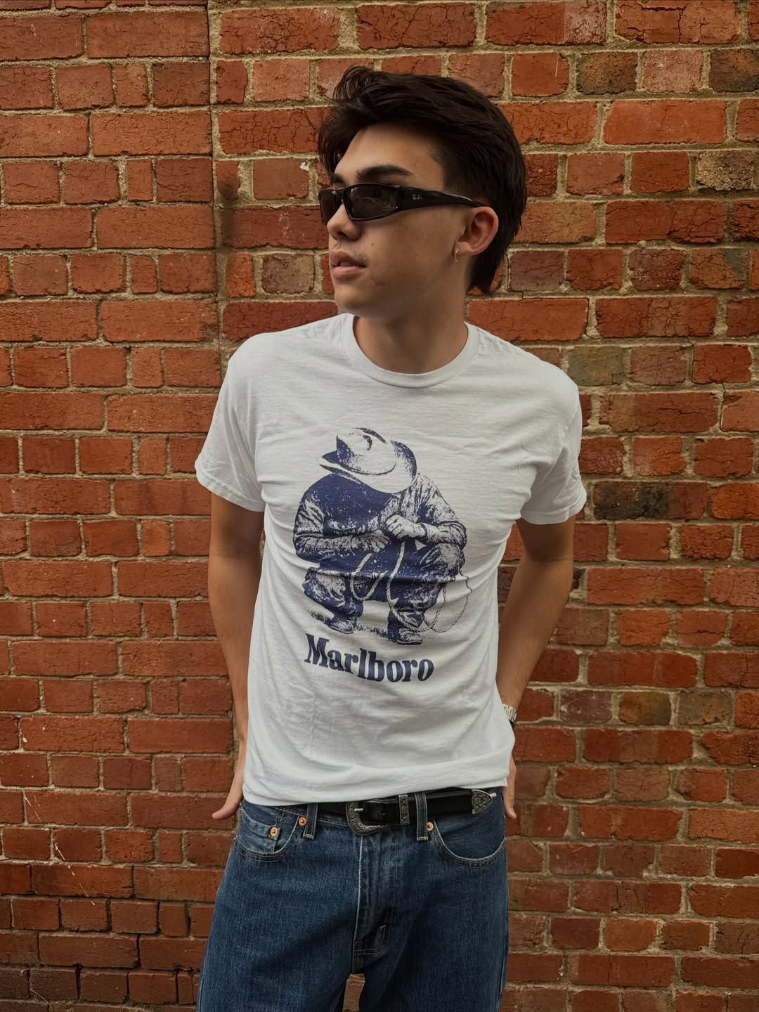 'Rustler' Vintage White T-shirt product image 1