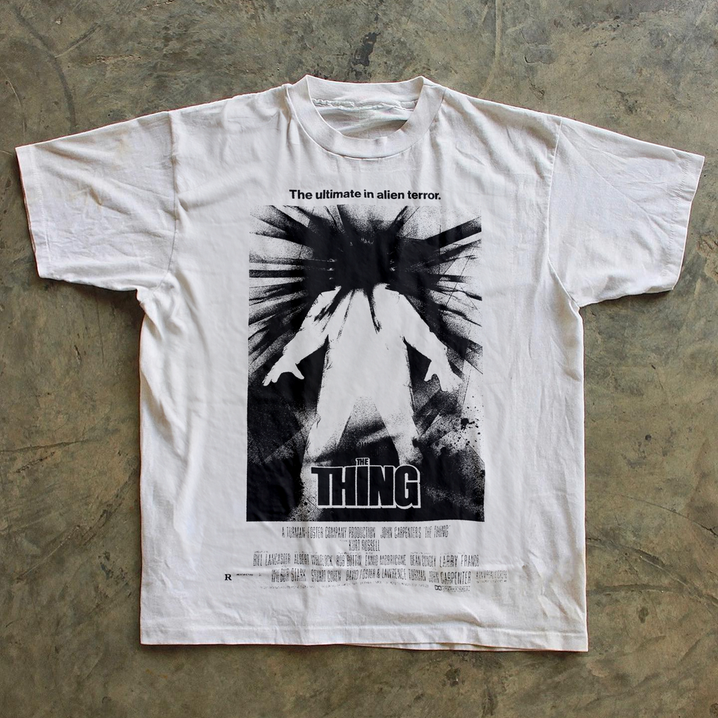 90S John Carptener'S 'The Thing' Negative White T-Shirt product image 1