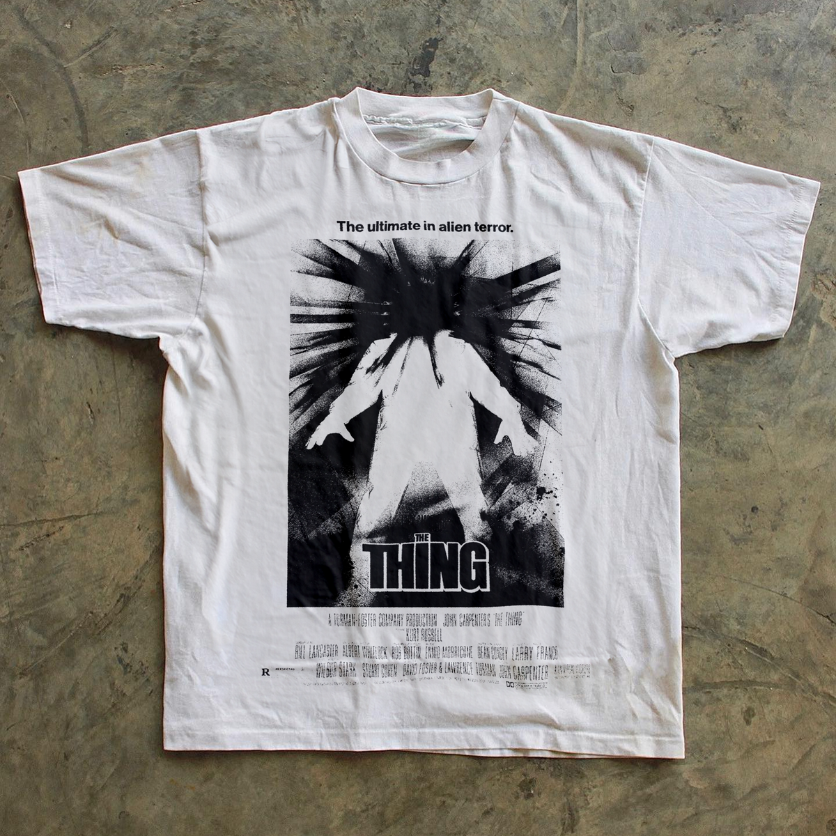 90S John Carptener'S 'The Thing' Negative White T-Shirt product image 1