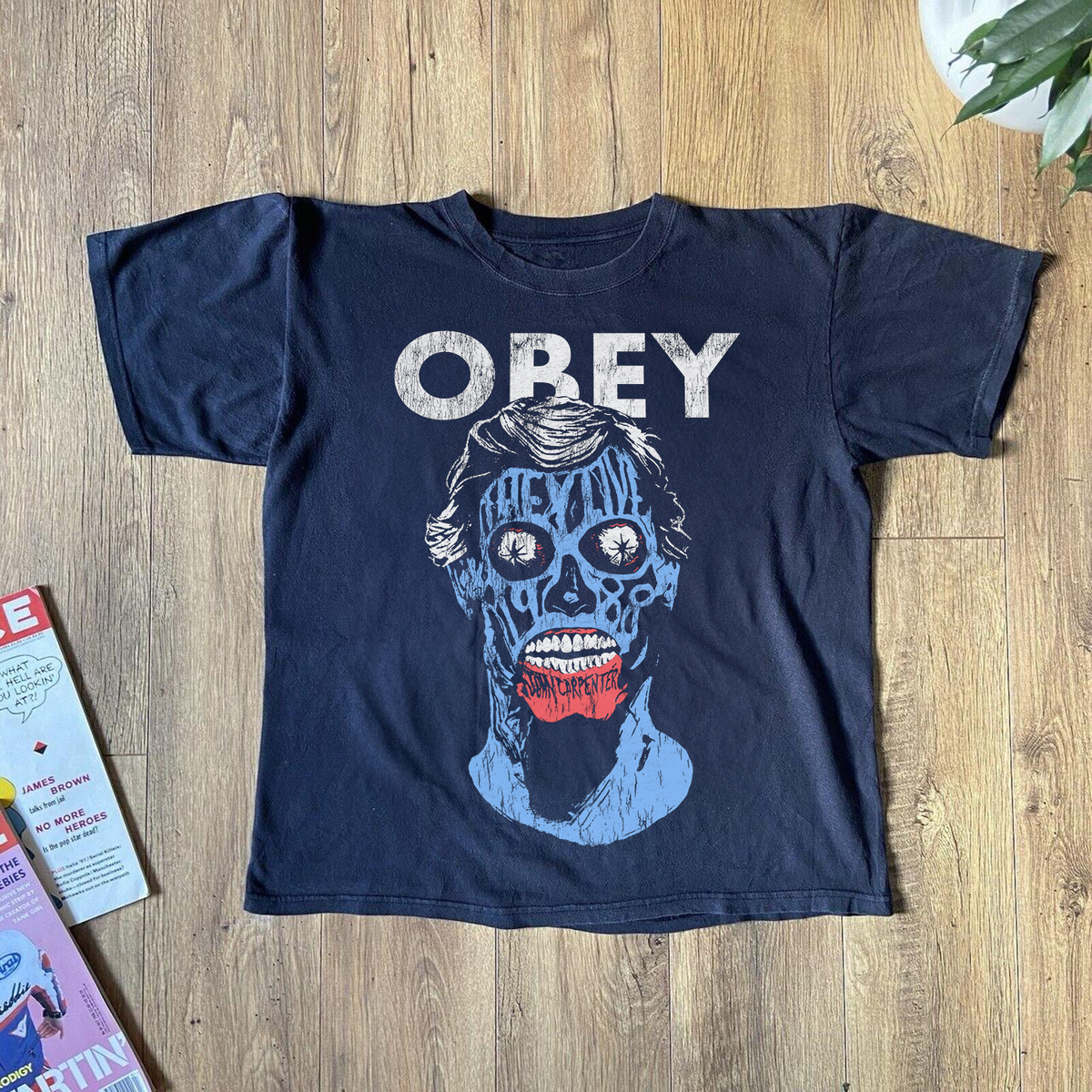 They Live' Obey Vintage Black T-Shirt product image 1