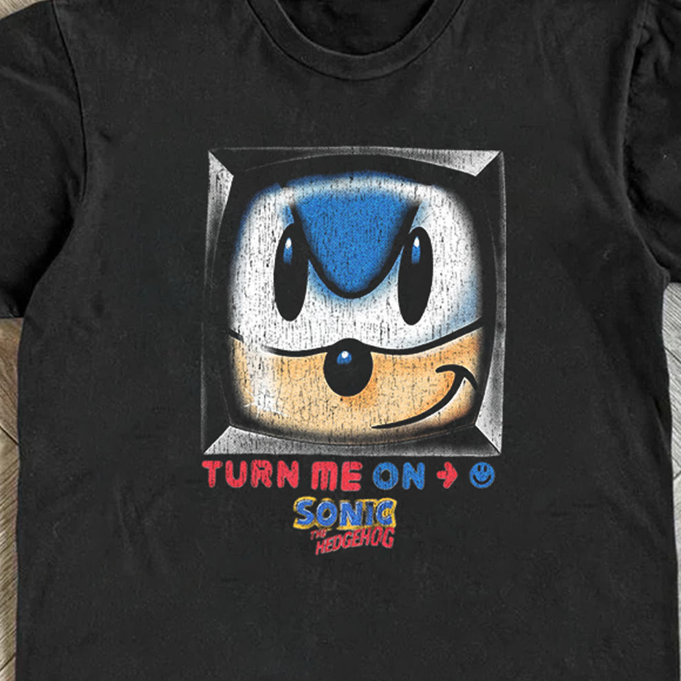 Sonic Turn Me On Black Tee product image 2