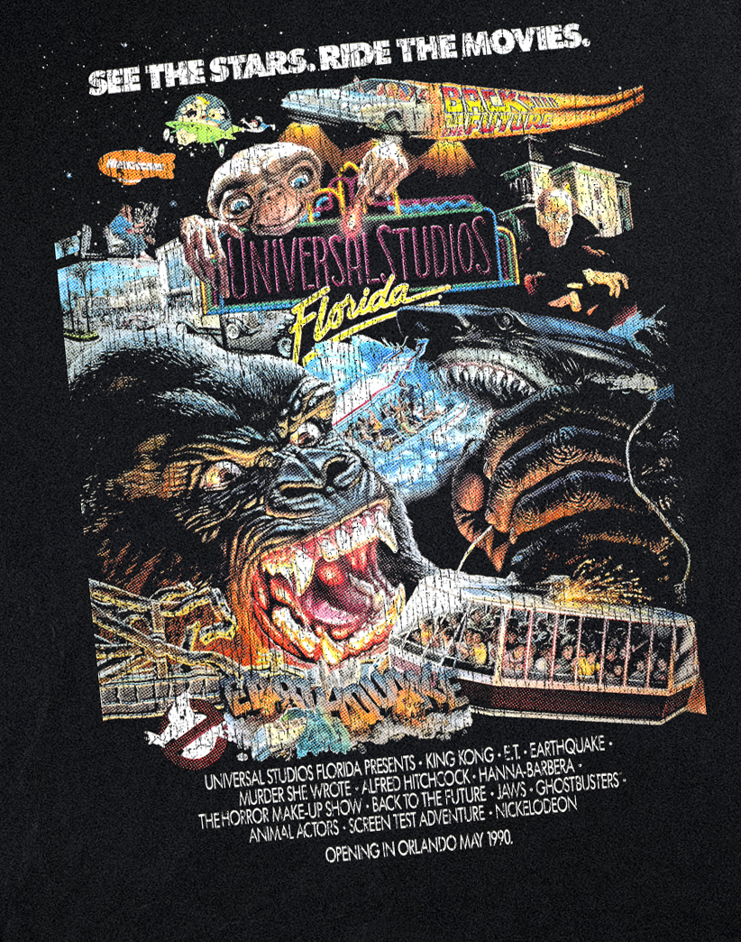 89 Universal Studios Florida Vintage Black T-Shirt product image 2