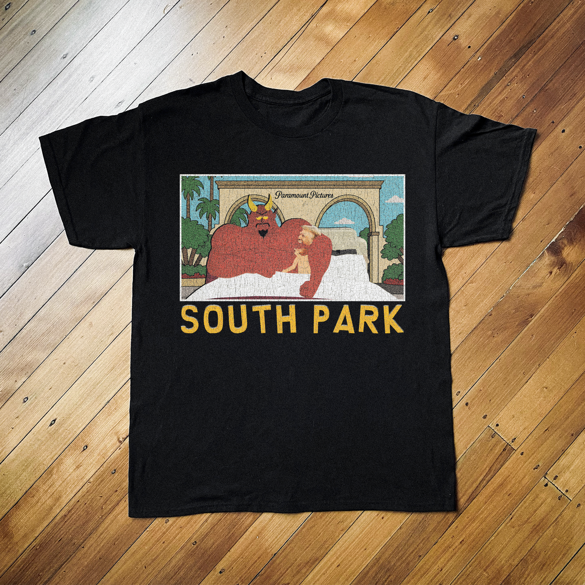 South Pvrk Trump And Satan Black T-Shirt product image 1