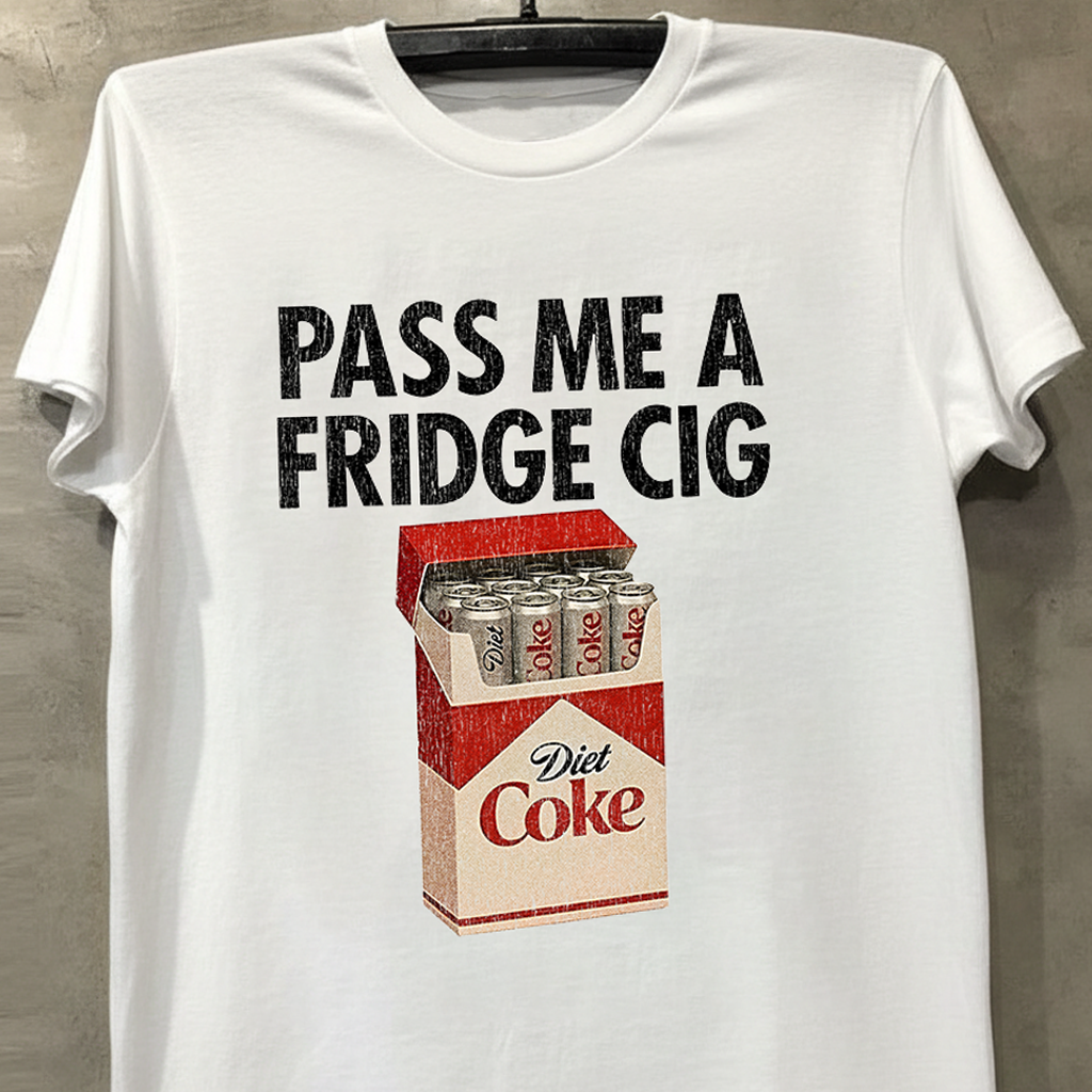 Pass Me A Fridge Cig Vintage White T-Shirt product image 1