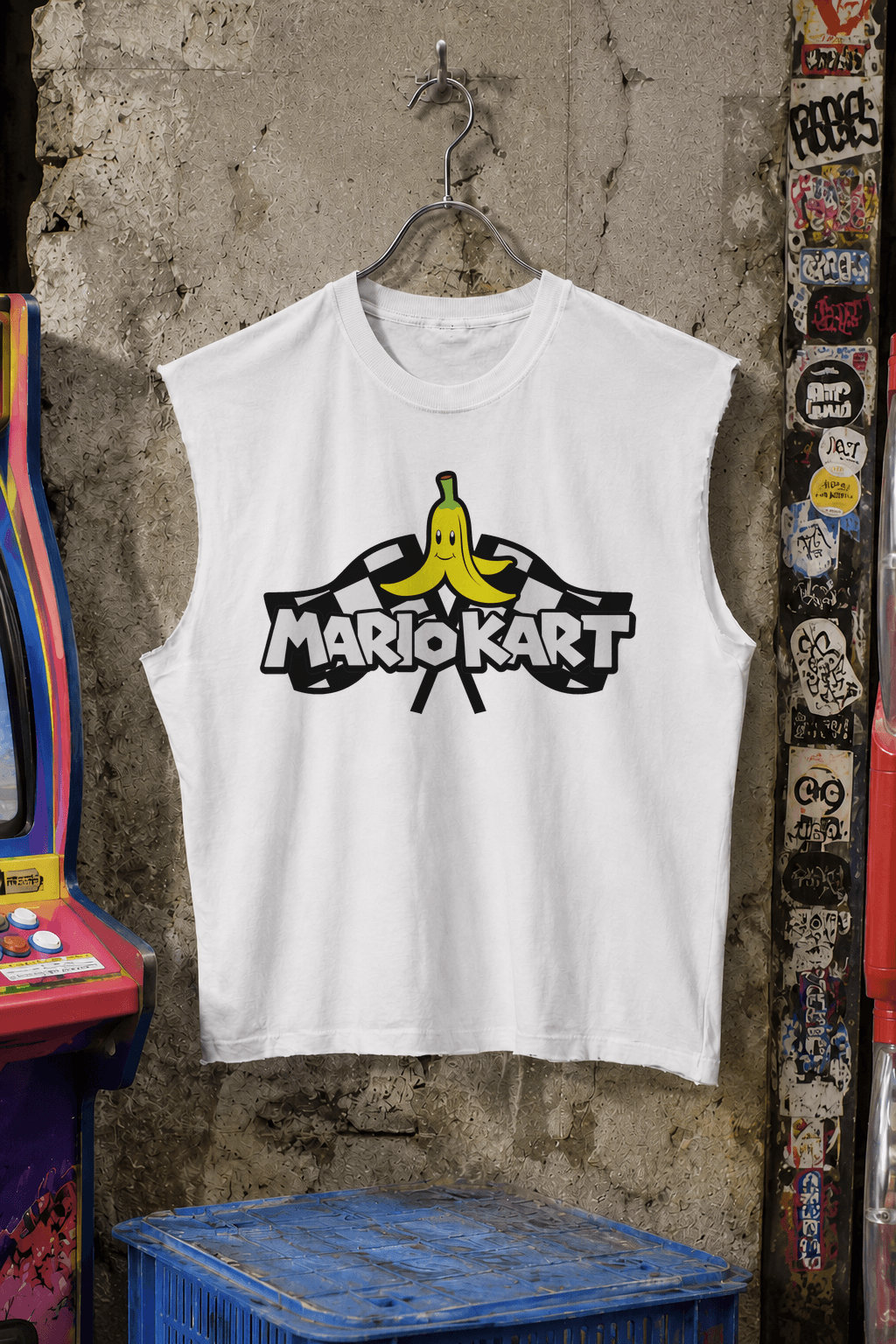 MarioKart 64 'Character Select' White Cut Off Tee product image 1