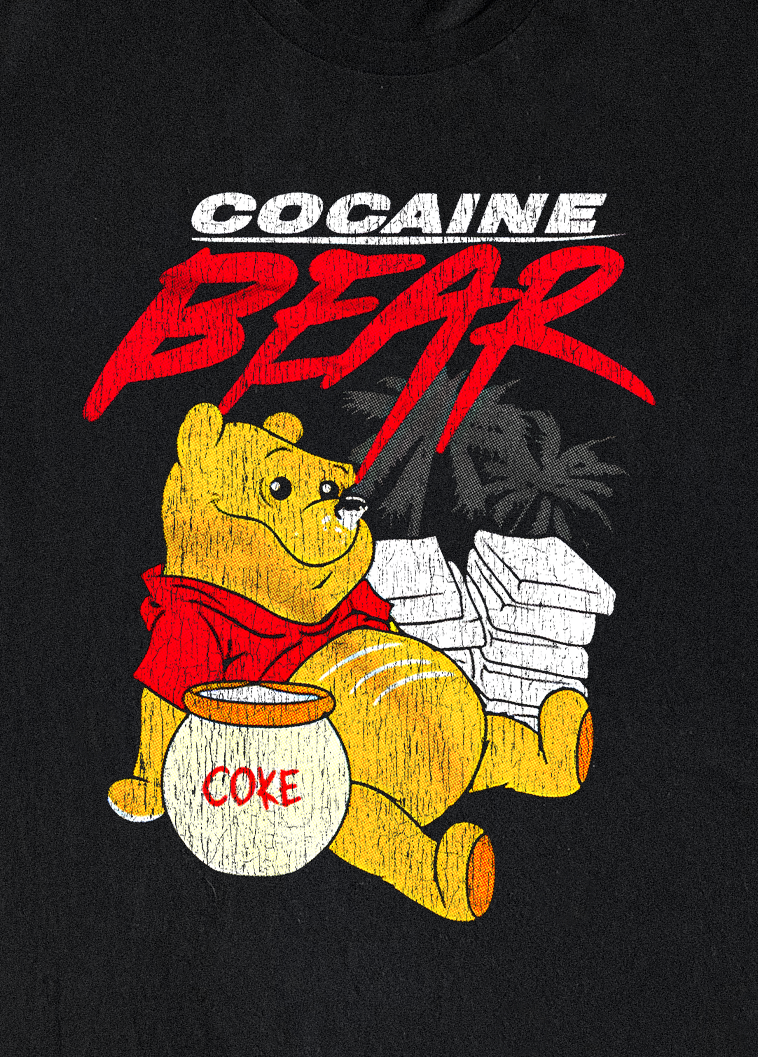 Cocaine Bear Winnie Black Tee product image 2