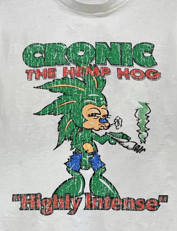 Cronic The Hemp Hog White Tee product image 2