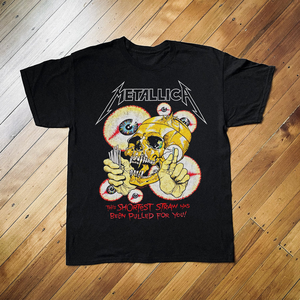 Metallica 1988 - The Shortest Straw Black T-Shirt product image 1