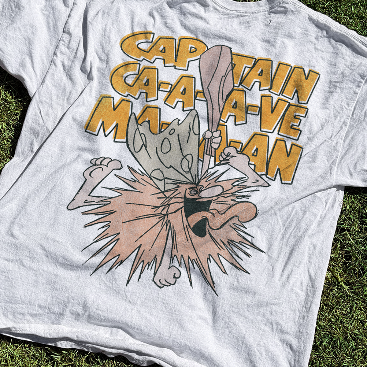 Captain Caveman 'Unga Bunga' Vintage Washed White Tee product image 3