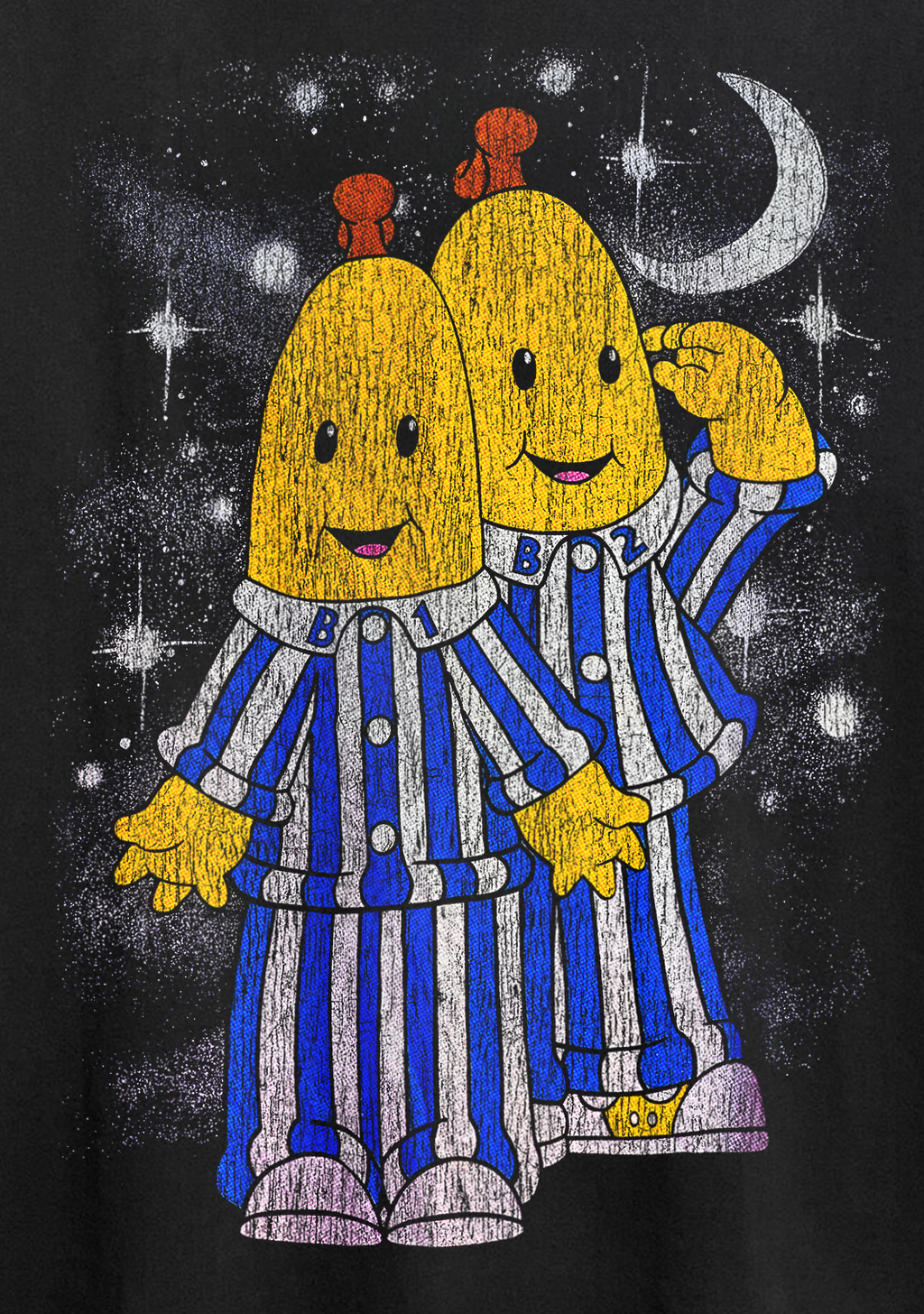 90's Bananas in Pyjamas Black Tee product image 2