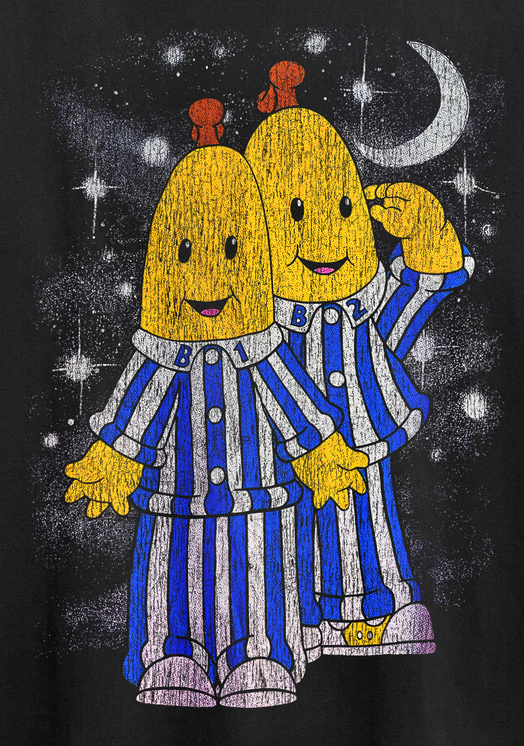 90's Bananas in Pyjamas Black Tee product image 2