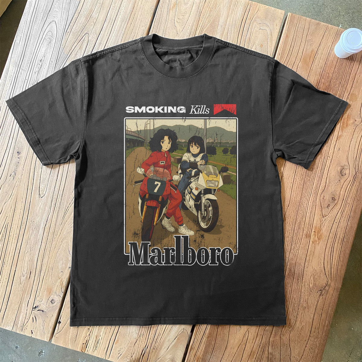 Smokingkills Vintage Black Tshirt product image 2