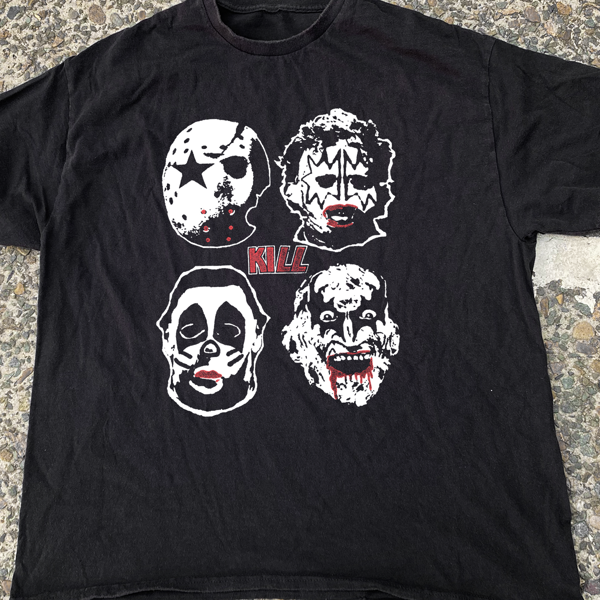 Slasher 'Kill' Vintage Kiss T-Shirt product image 2