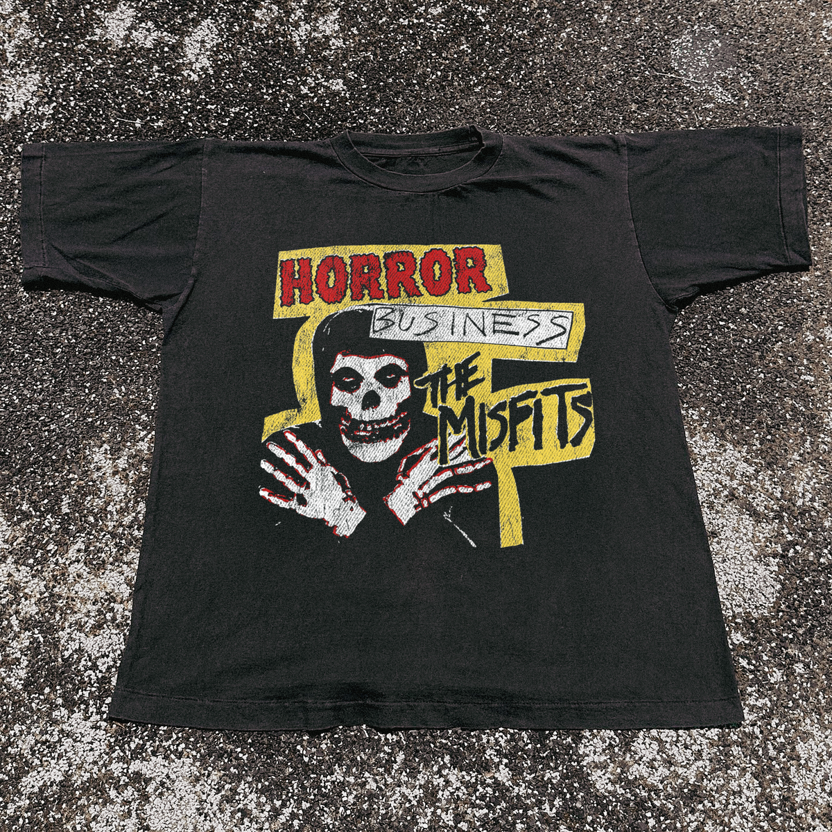 Misfits 'Horror Business' Black Vintage Washed Tee product image 1