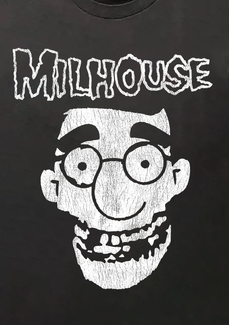 Milhouse Wants Your Skull Black T-Shirt product image 2