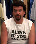 Blink If You Want Me Kenny Powers White Cut-Off Tee product image 1