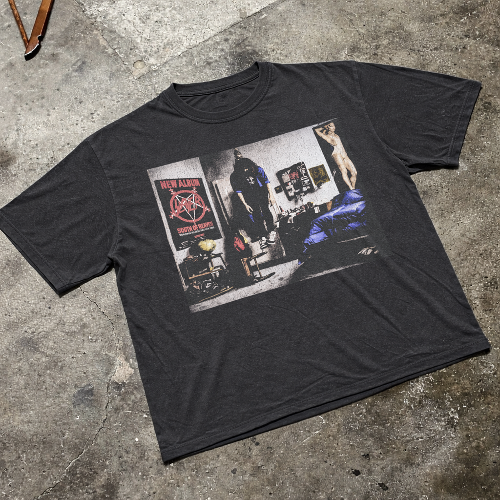 Insane Slayer 'Mandatory Suicide' 1988 Promo Vintage Washed product image 1