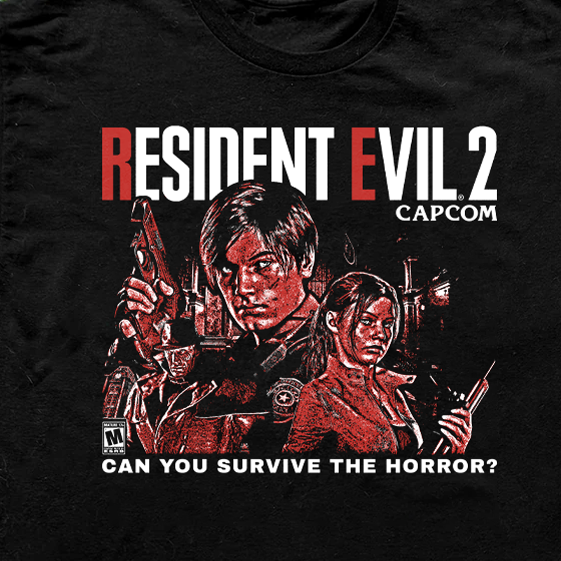 Resident Evil 2 Black Tee product image 2