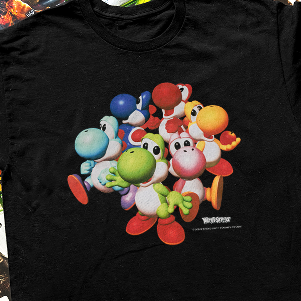 N64 'Yoshi Story' Vintage Washed Black Tee product image 2