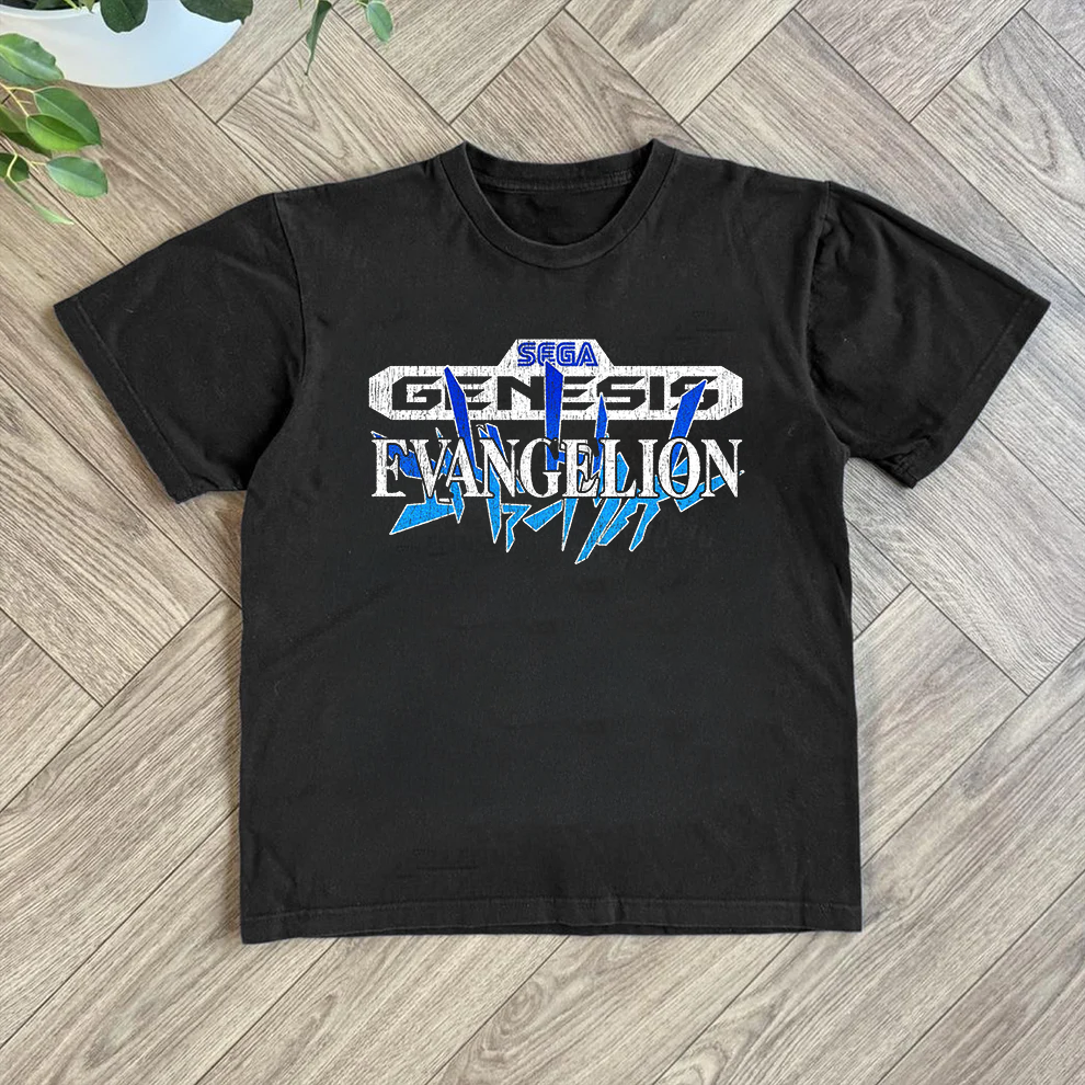 Sega Genesis Evangelion Washed Black Tee product image 1