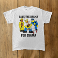 Save The Drama For Osama Classic Simpson's Boot White Tee product image 1