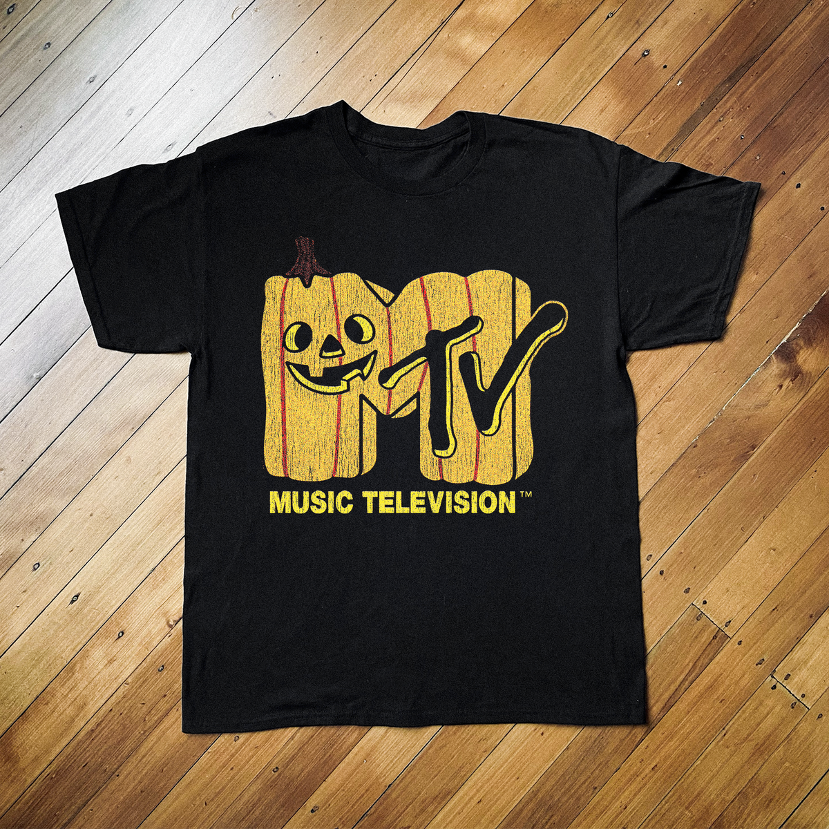 Mtv Halloween Vintage Black T-Shirt product image 1