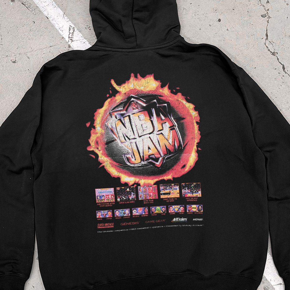 Kick-Ass 'NB4 Jam' 1994 Fireball Black Hoodie product image 2