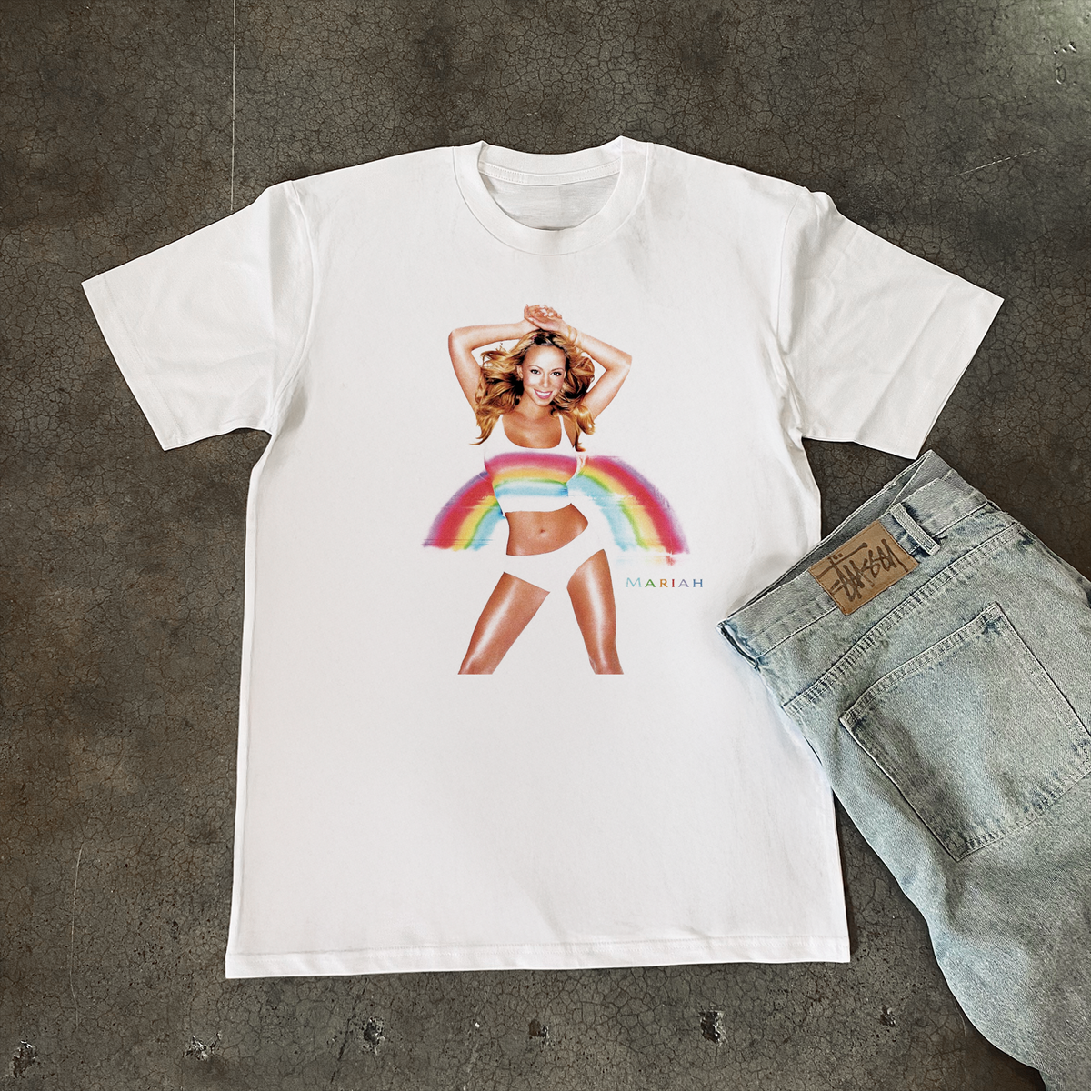 1999 'Mariah' Rainbow Classic White Tee product image 2