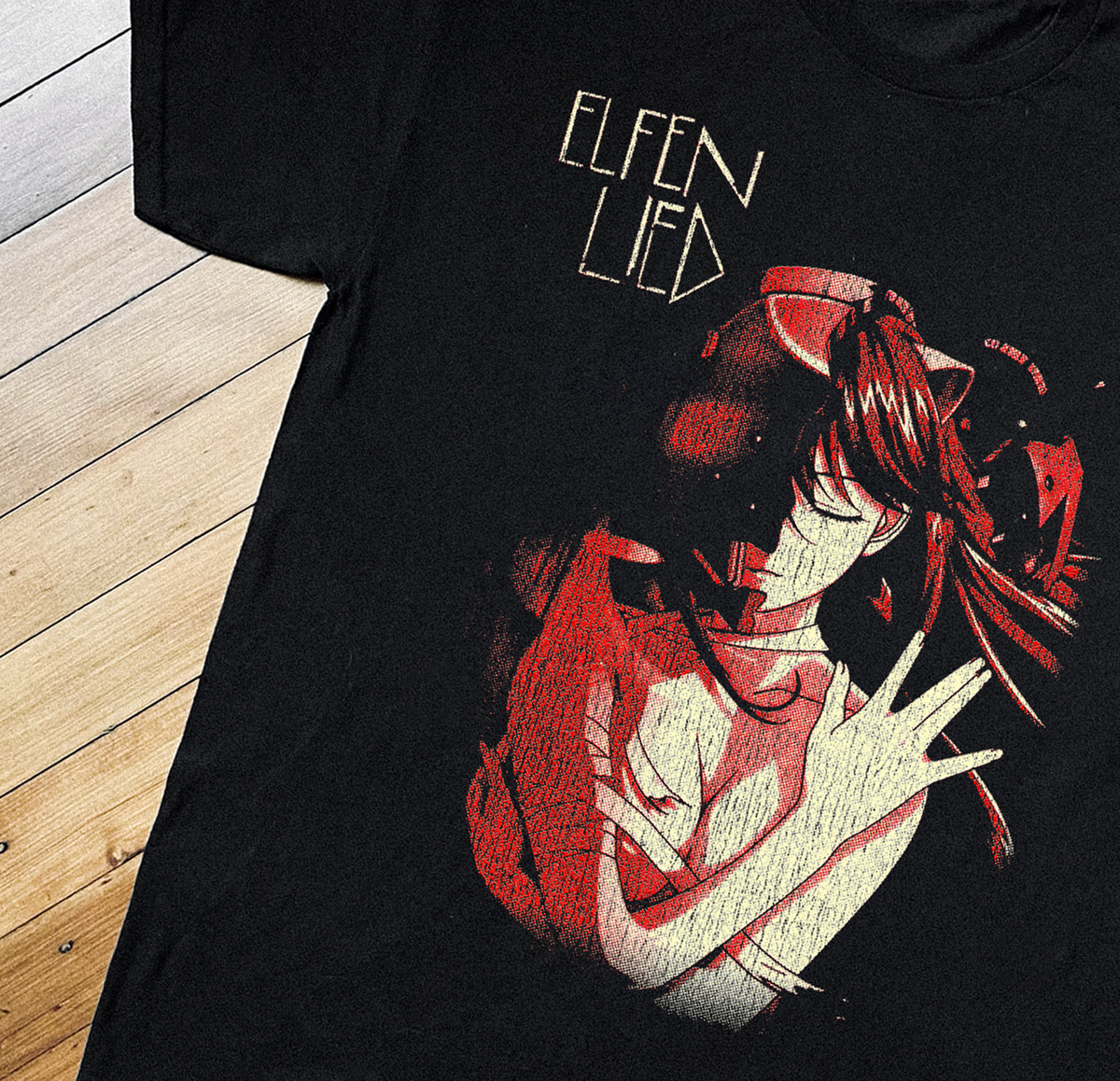 02 Elfen Lied Black T-Shirt product image 2